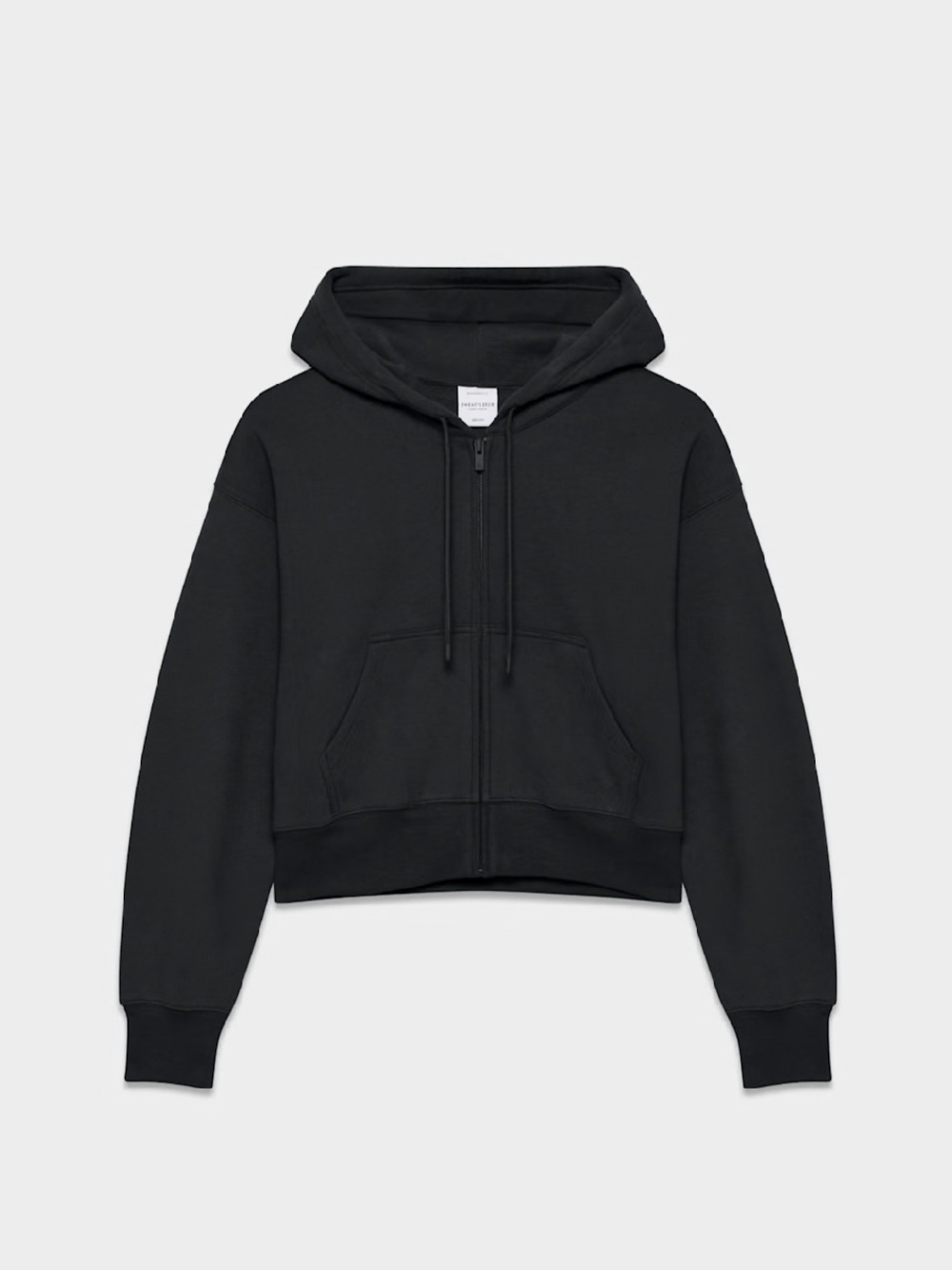 TNA Black Boxy Zip-Up Hoodie